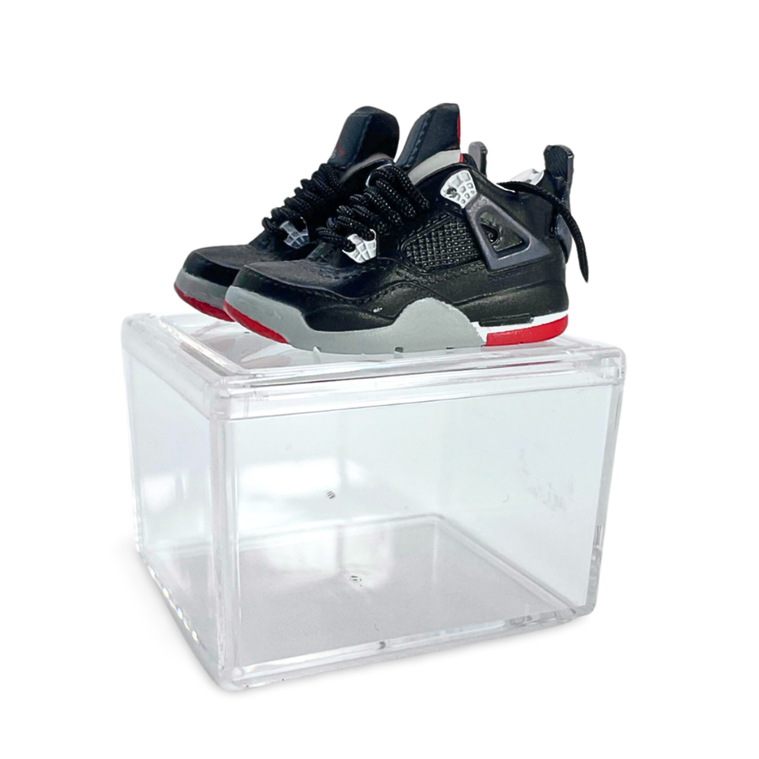 Miniature Sneakers - Nike Jordan 4 Wide Black