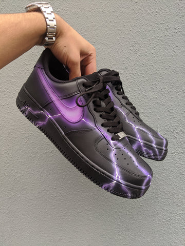 Lightning Purple Custom Sneakers