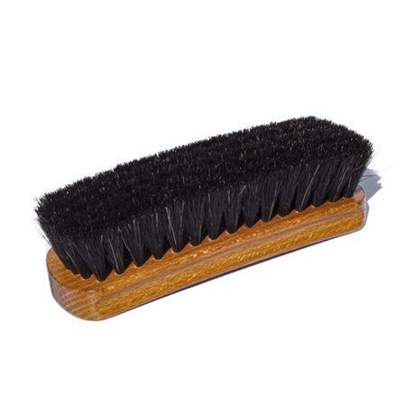 Large horsehair brush for shoe polishing