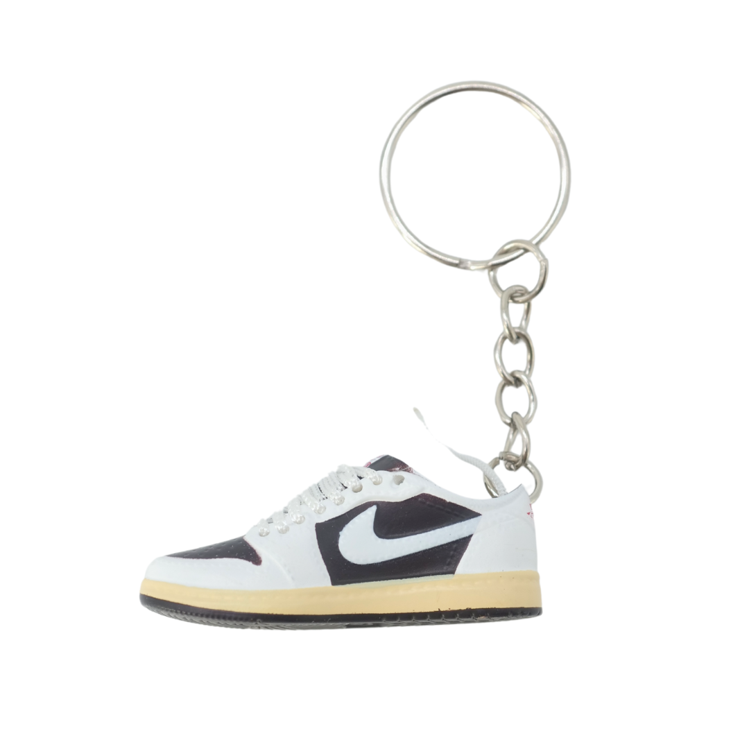 Sneaker keychain - Nike Air Jordan Low x Travis Scott Reverse Mocha - White lace
