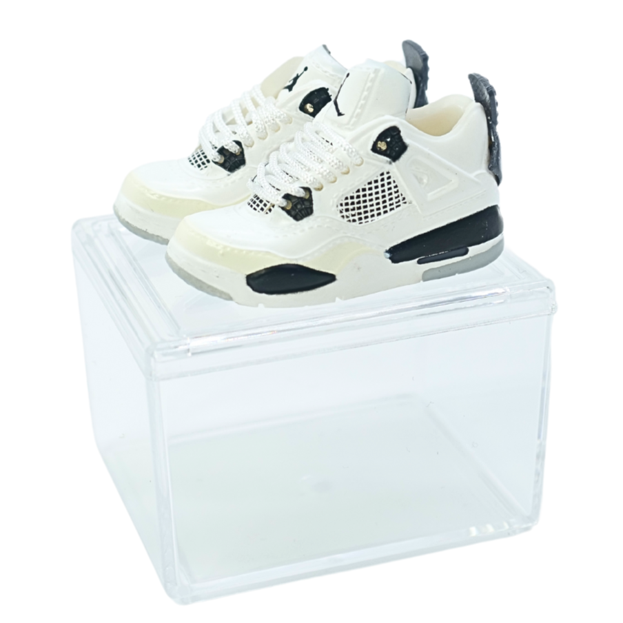 Miniature sneakers - Nike Air Jordan 4 Retro Military Black