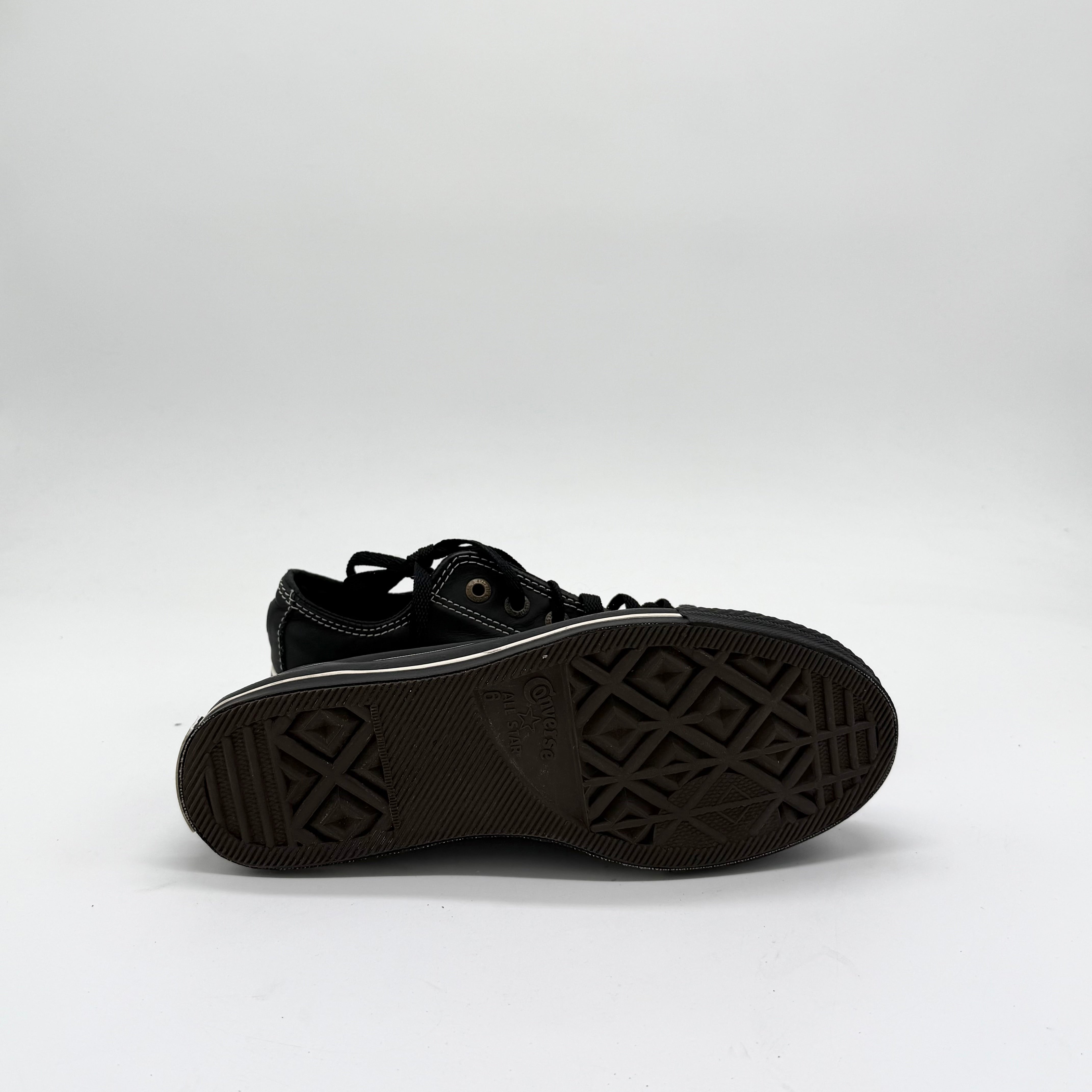 Converse Ctas Ox Black Leather EU 38 1/2