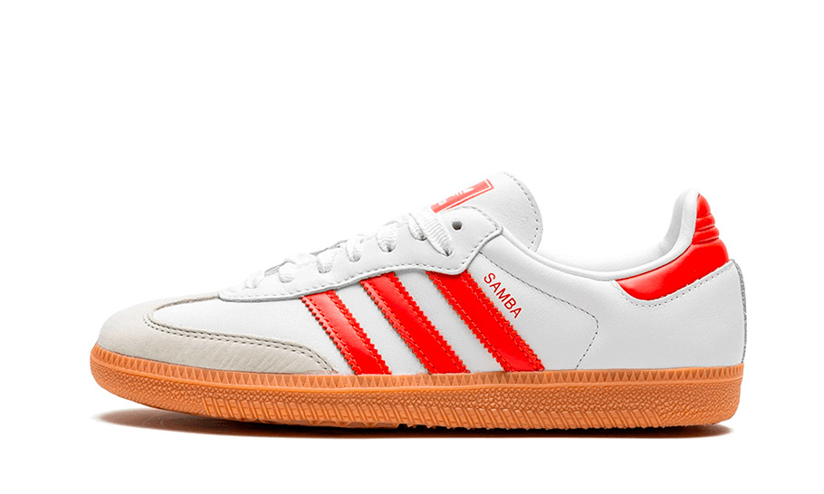 Adidas Samba AND White Solar Red Gum