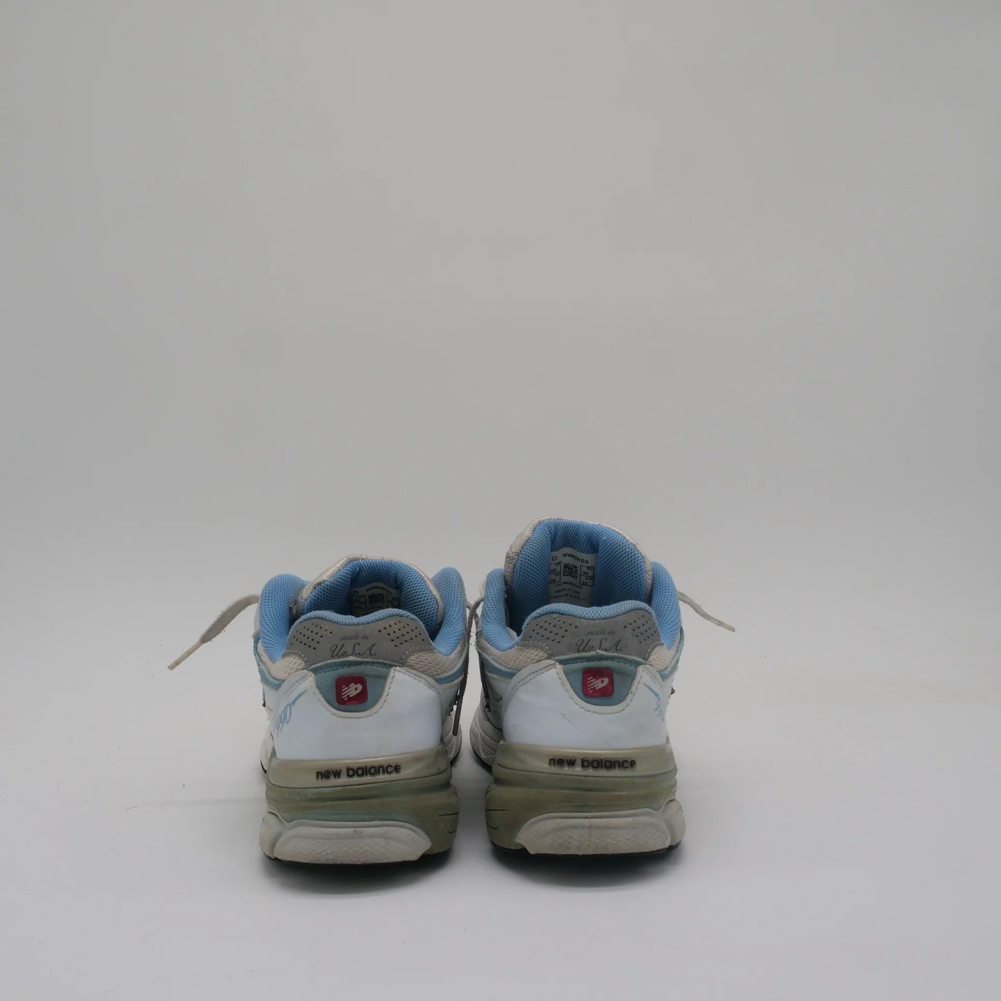 New Balance 990v3 White Baby Blue - EU 36