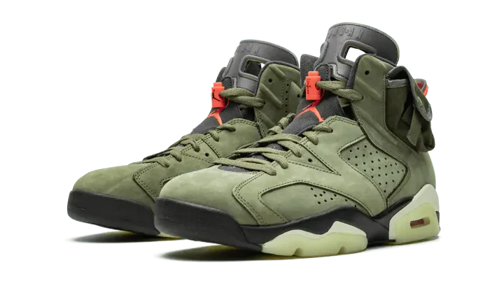 Air Jordan 6 Travis Scott Medium Olive - CN1084-200