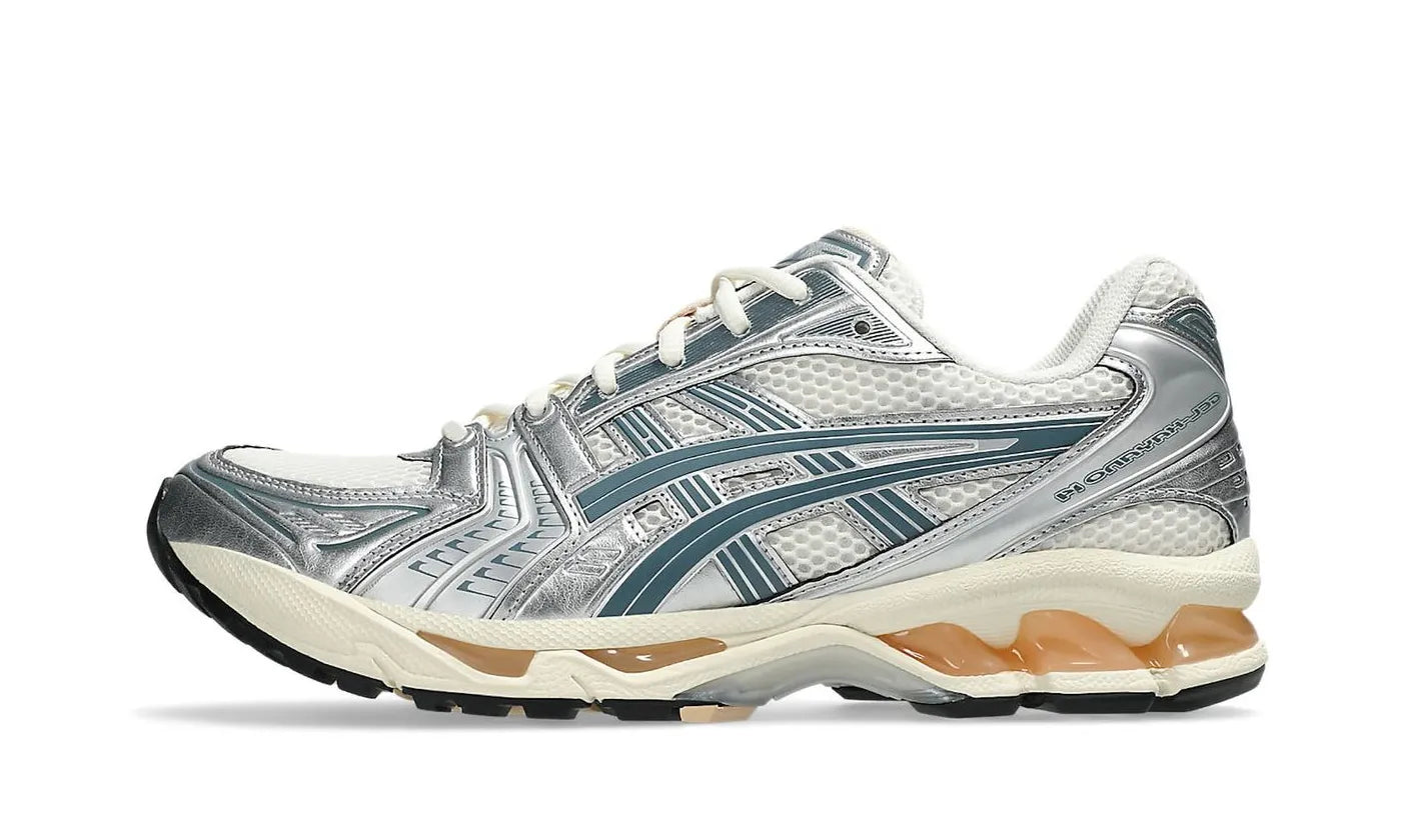 ASICS Gel-Kayano 14 Birch Pure Silver Teal Gold - 1203A537-109