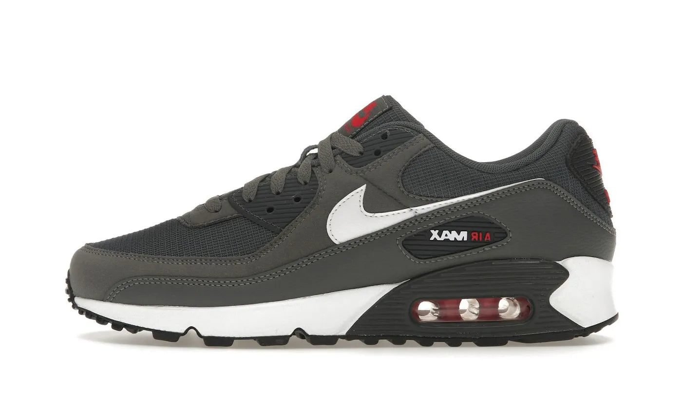 Nike Air Max 90 Iron Grey University Red - DR0145-003